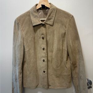 Charter Club Tan Suede Blazer